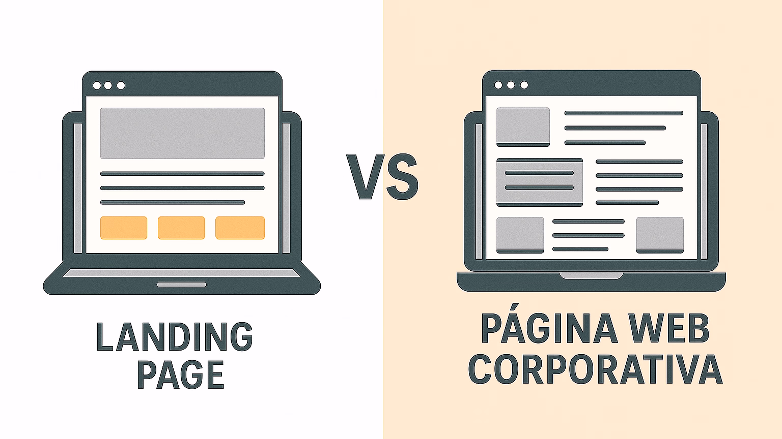 Diferencias entre una landing page y una página web corporativa